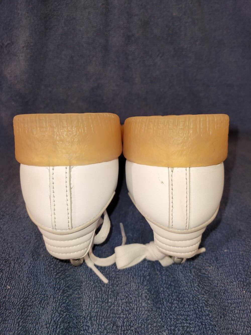 Adidas Sambae Samba Womens Size 7.5 White Light Blue Tan Sneakers JP5609 (#1655) - Picture 14 of 16